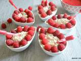 Riz au lait fève tonka-framboises