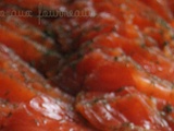 Gravlax de saumon au miel