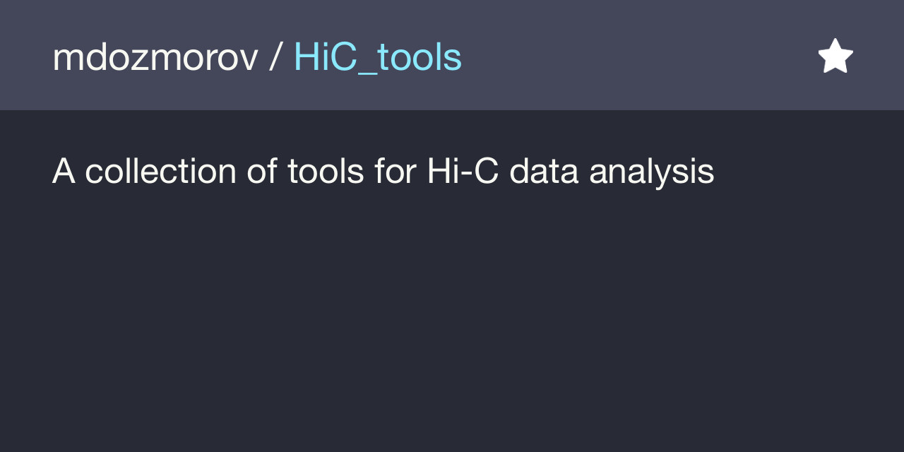 HiC_tools