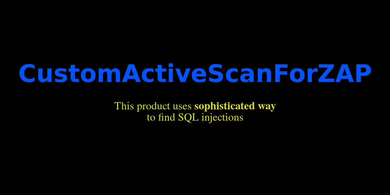 CustomActiveScanForZAP