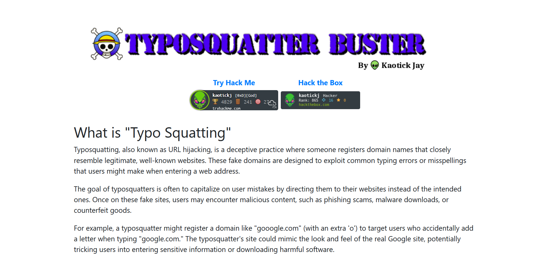 typosquatterBuster