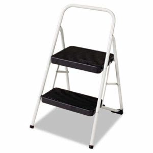 Cosco 2-Step All Steel Folding Step Stool, Gray, Each (CSC11135CLGG1)