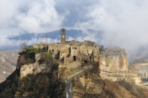 Civita di Bagnoregio in un pomeriggio invernale