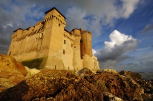 Castello Santa Severa tramonto dal mare