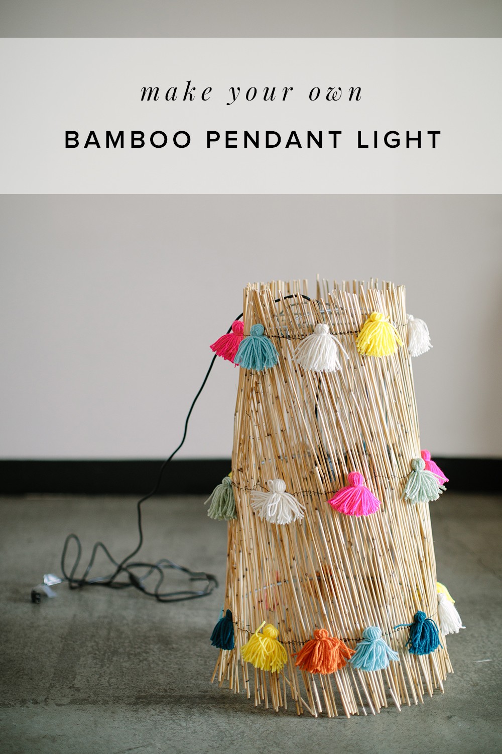 Diybamboopendantlight