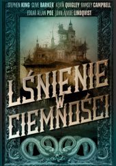 Okładka książki Lśnienie w ciemności. Dla uczczenia dwudziestolecia Lilja’s Library Clive Barker, P. D. Cacek, Ramsey Campbell, Richard Chizmar, Brian Keene, Jack Ketchum, Stephen King, Stewart O'Nan, Edgar Allan Poe, Kevin Quigley, Bev Vincent