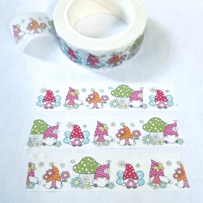 Gnome Mushroom Butterfly Washi Tape