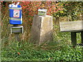 TM3470 : Trig Point & donation box at Hornes Wood by Geographer