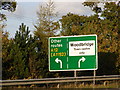 TM2547 : Roadsign on A12 Martlesham bypass by Geographer