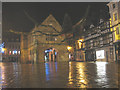 SJ4912 : Shrewsbury Market Hall by night by Stephen Craven