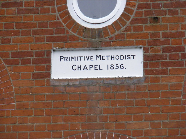 Plaque on the former Methodist Chapel