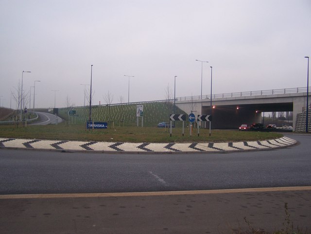 New Roundabout on Wrotham Road