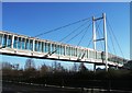 SK3991 : Meadowhall Footbridge over the River Don. by SMJ