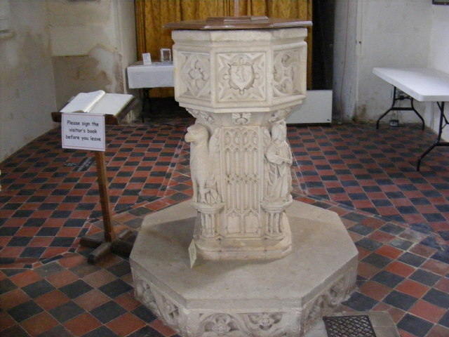 The Font of St.Peter's Church, Blaxhall