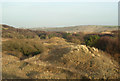 SS8676 : Eastward view from a point in the middle of Merthyr Mawr Warren by eswales