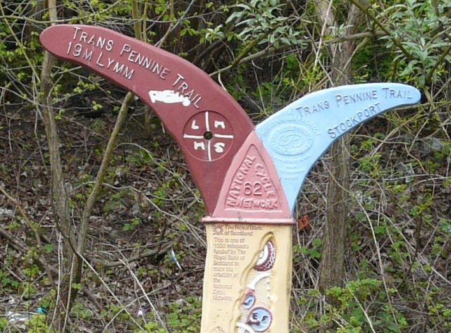 National Cycle Route Milepost detail