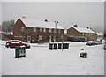 SU6353 : Bins in Scotney Road by Mr Ignavy