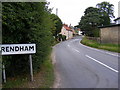 TM3464 : Entering Rendham on the B1119 Low Road by Geographer