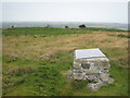 SW9462 : Viewpoint indicator board in the centre of Castle An Dinas hill fort by Rod Allday