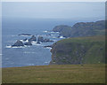 NR2641 : Jagged cliffs of the Mull of Oa by C Michael Hogan