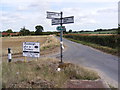 TM3775 : Roadsign on B1117 Halesworth Road by Geographer