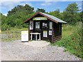 SP9313 : The Information/Admissions Hut at College Lake in 2009 by Chris Reynolds