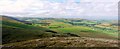 NT9229 : Panorama from west end of Yeavering Bell by Andrew Curtis