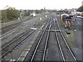 SO8375 : Railway, south of Kidderminster by Roger Cornfoot