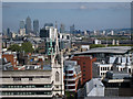 TQ3380 : View to Canary Wharf by Oast House Archive