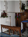 SU8404 : Seasonal decorations within St Peter and St Mary, Fishbourne by Basher Eyre