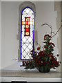 SU8404 : Christmas decorations within St Peter and St Mary, Fishbourne by Basher Eyre