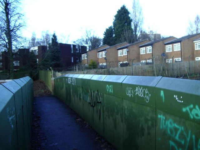 Footbridge across railway at Handsworth