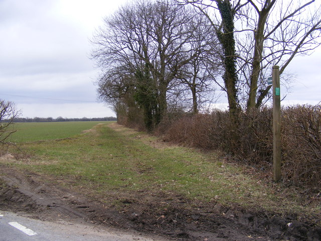 Carlton Lane Bridleway to Rendham Road