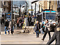 SJ8498 : Market Street tram stop by David Dixon