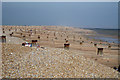 TQ8913 : Beach Groynes at Pett Level by Oast House Archive