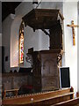 TM3068 : Pupit of John The Baptist Church, Badingham by Geographer