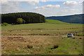 SN8681 : Grazing land west of Cefn-y-cownen farm by Nigel Brown