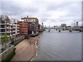 TQ3280 : The tide is out under Millennium Bridge by David P Howard