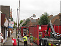 TQ7843 : Aftermath of Fire on High Street by Oast House Archive