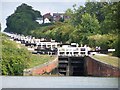 ST9761 : Caen Hill sixteen locks, from the bottom by David Martin