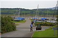 NX8355 : Boatyard at Kippford by Mick Garratt