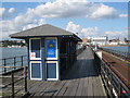 TQ8884 : Shelter on Southend Pier by Oast House Archive