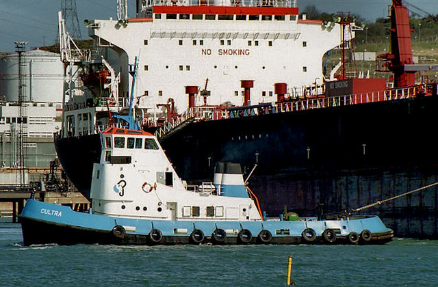 Tug and tanker, Larne Lough