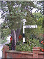 TQ6482 : Old roadsign on  Prince Charles Avenue by Geographer