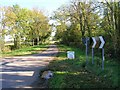 SP3354 : Entrance drive to Bishop's Gorse Farm by David P Howard