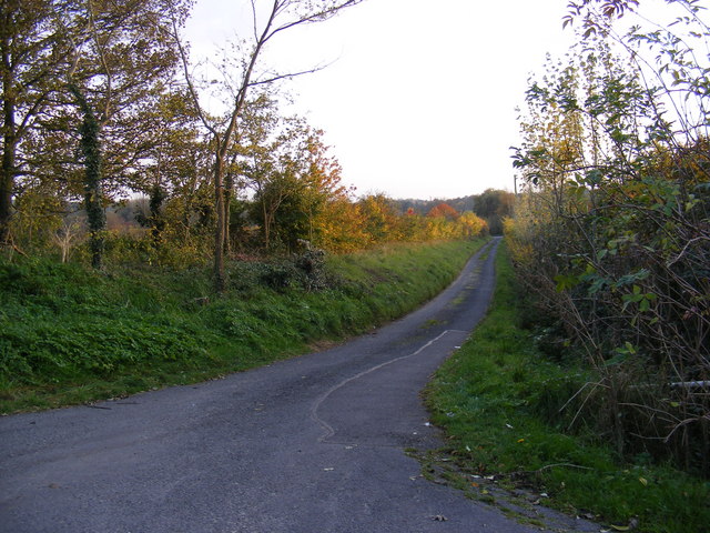 Lane to the B1119 Rendham Road