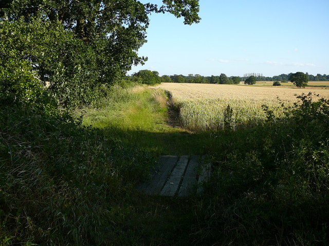 Footpath running south from Darrow Wood Lane