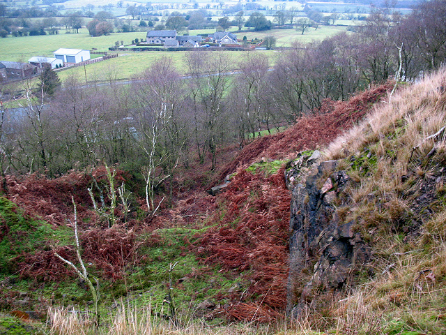 Former quarry on Congleton Edge