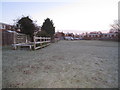 SU6152 : Frosty morning - Winklebury estate by Mr Ignavy