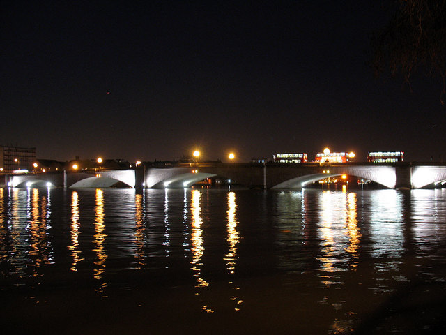 High Tide at Putney Bridge